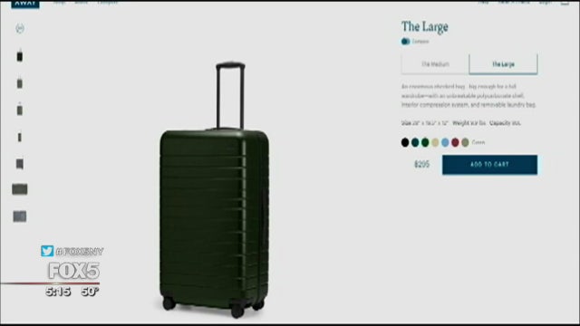 Away luggage: recharge your phone, compress your dirty laundry