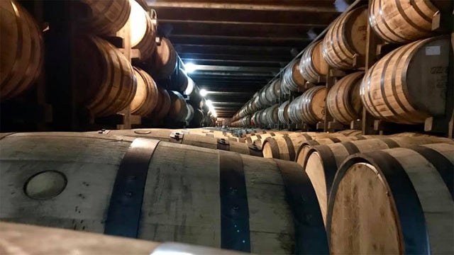 Part of bourbon warehouse collapses in Kentucky