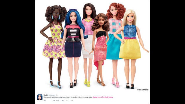 For the world's most scrutinized body, Barbie has a new look