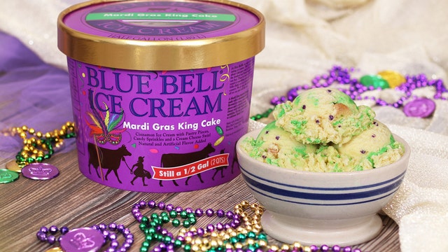 Blue Bell releases Mardi Gras King Cake ice cream in all markets