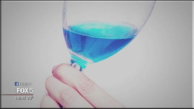 Blue wine is a hit in Spain
