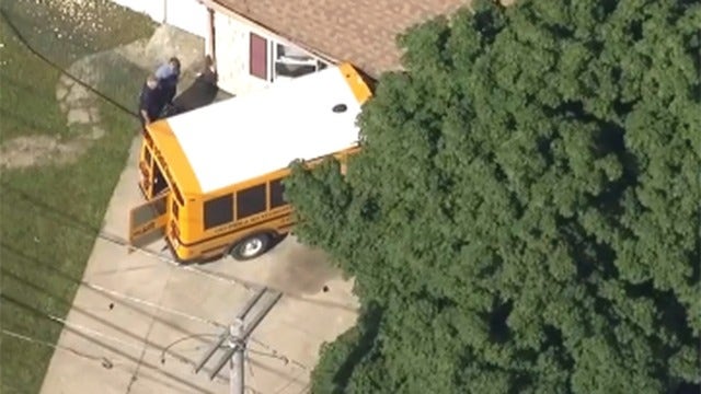 School bus crashes into house; 5 minor injuries