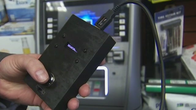 NYPD testing device that detects ATM card skimmers