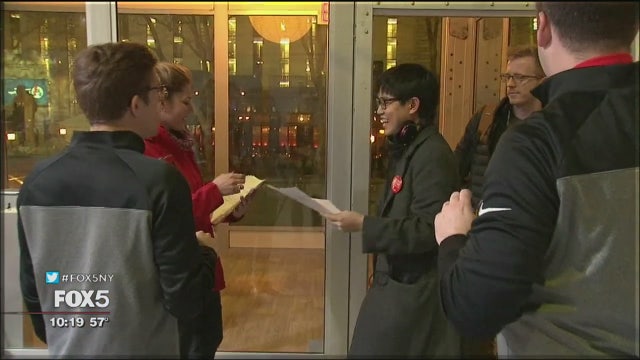 Dozens camp out for free Chick-fil-A meals