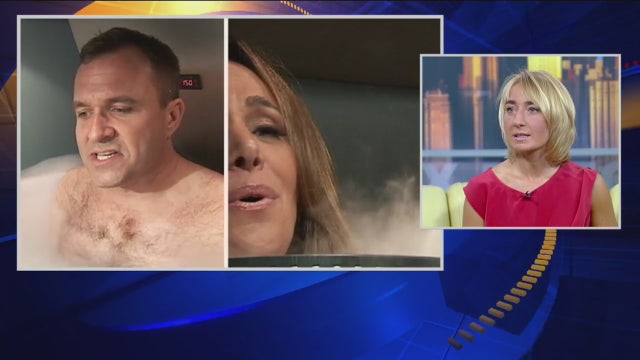 Rosanna Scotto, Greg Kelly try cryotherapy