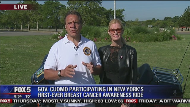 Gov. Cuomo, Sandra Lee, Billy Joel riding for breast cancer