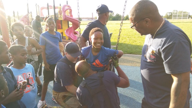 Detroit Fire Department rescues 11-year-old stuck in toddler swing