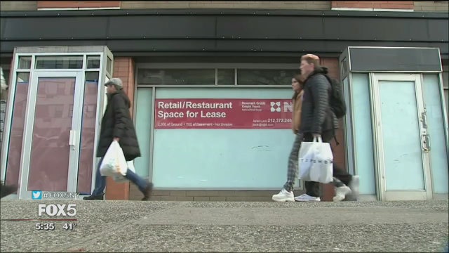 New York City sees decline in national chain stores