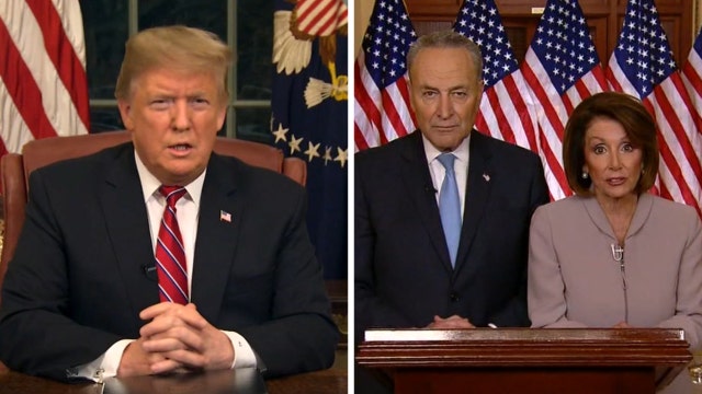 Trump urges border wall funding; Democrats decry 'manufactured crisis'