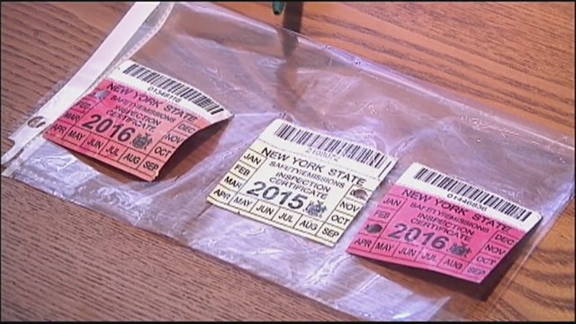 Fake inspection decals found on cars in Suffolk County