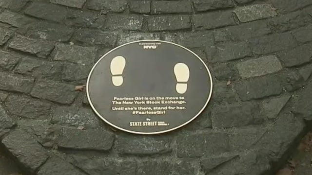 'Fearless Girl' statue is no longer staring down 'Charging Bull'