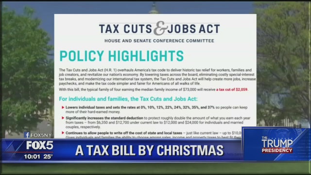 GOP tax reform bill highlights