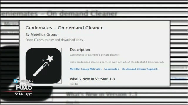 Finding a housekeeper via app