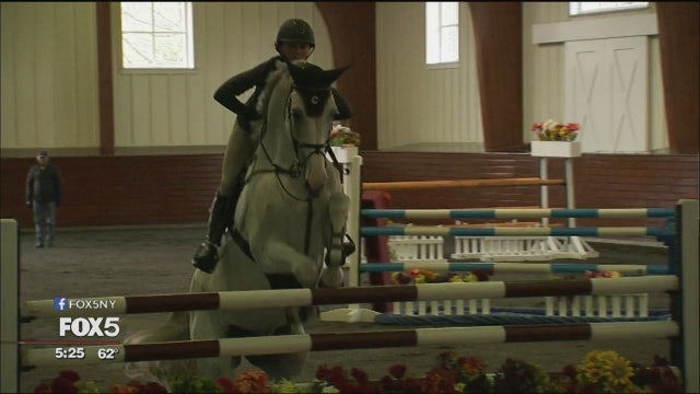 Georgina Bloomberg preps for prestigious show jumping event on Long Island