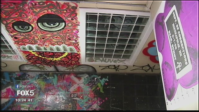 Old Long Island mansion turned into graffiti canvas