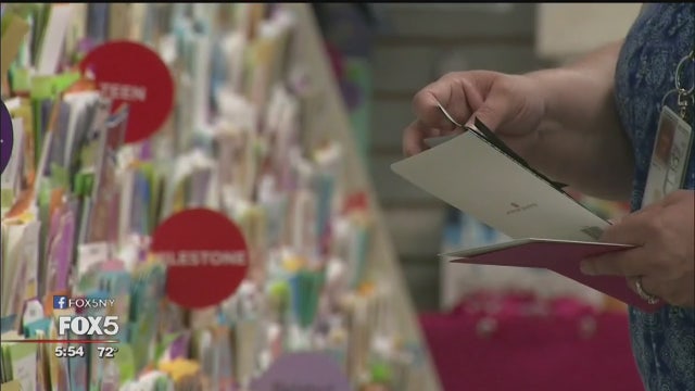 Greeting cards still sell in an increasingly-electronic world