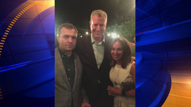 Greg, Rosanna and Mayor de Blasio