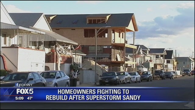Homeowners fight to rebuild after Superstorm Sandy