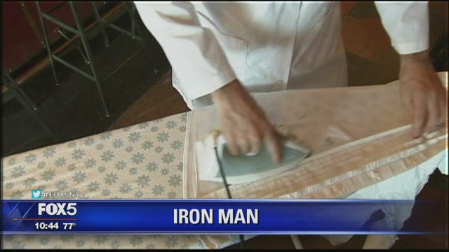 Brooklyn's ironing man irons strangers' clothes