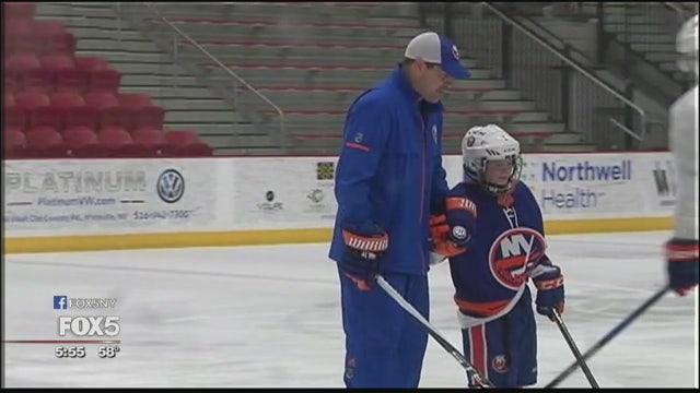 Ailing boy becomes a New York Islander for a day