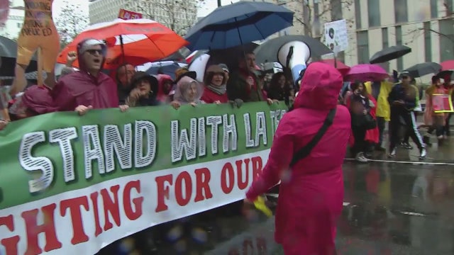 LA teachers plan to return to picket lines for day 2 of strike