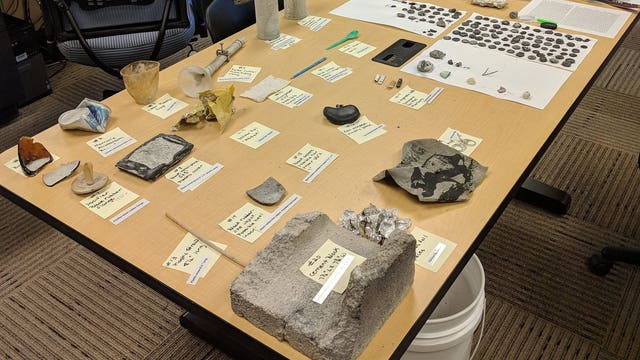 A lot of weird stuff spewed out from a Yellowstone geyser