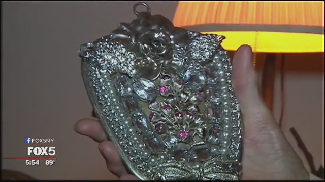 Long Island woman makes jeweled mirrors by hand