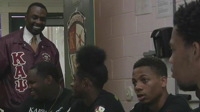 Fraternity mentoring program for high school students