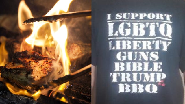 Kentucky barbecue business creates extra smoke with controversial 'LGBTQ' shirts