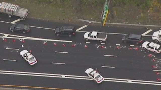 Driver strikes median, gets hit by 2 cars, dies on LIE