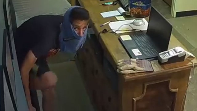 Search for suspect who wore underwear on his head