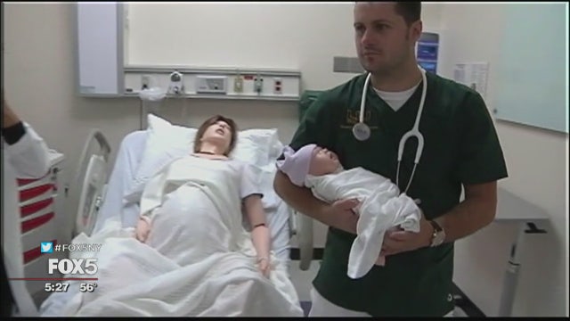 Students get hands-on training in simulated hospital