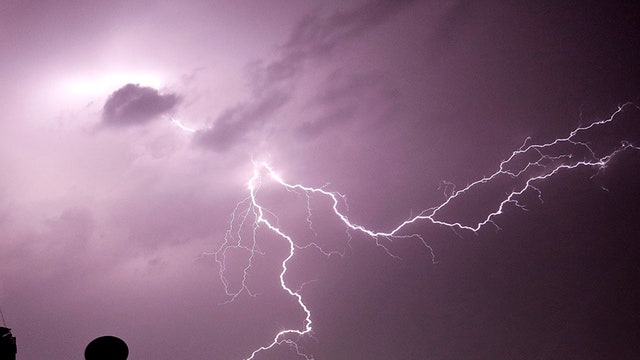 Man struck by lightning while at desk