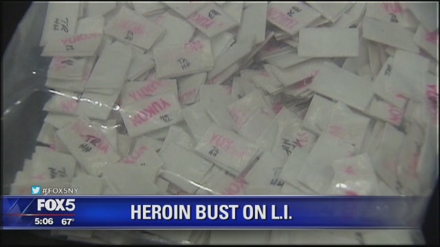 Heroin and cocaine bust on Long Island