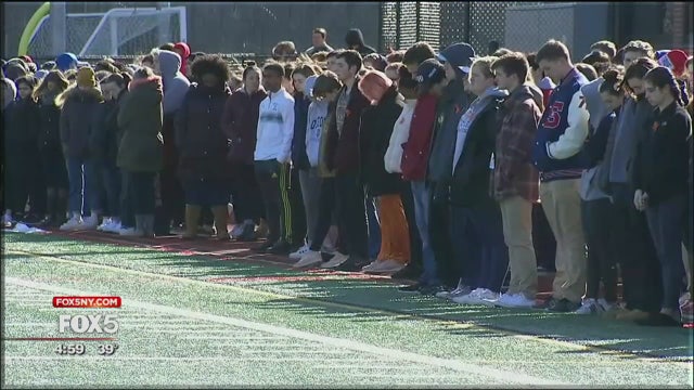 Long Island students walk out of school to protest gun violence