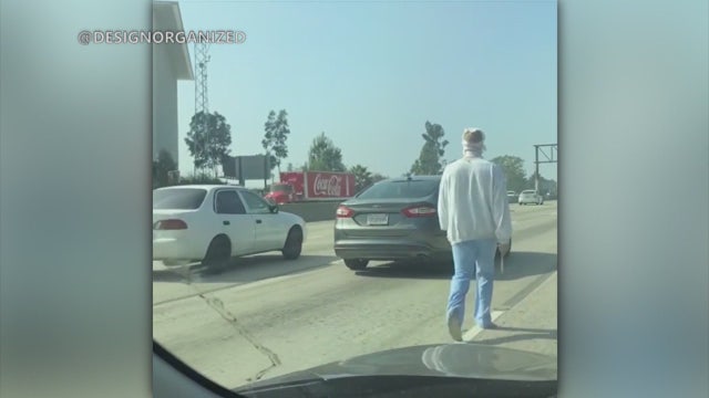 Bandaged man carrying knife on freeway was not a Halloween prank