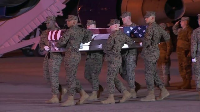 Remains of 3 Marines killed in Afghanistan returned to U.S.
