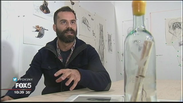 NYC artist's message in a bottle washes up in France