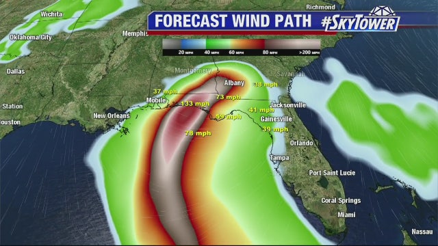 Strengthening Hurricane Michael aims for Panhandle