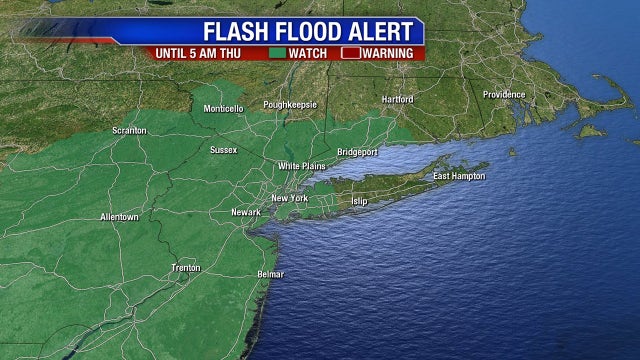 Powerful thunderstorms hit New York area