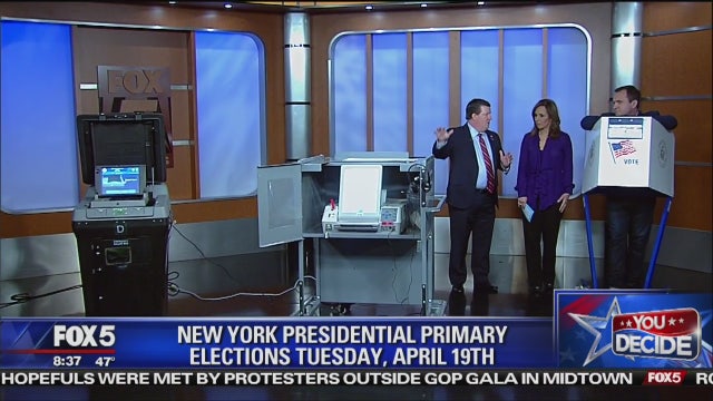 NY Primary Day: the voting process