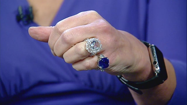 Major bling on display, for sale at Park Ave. Armory