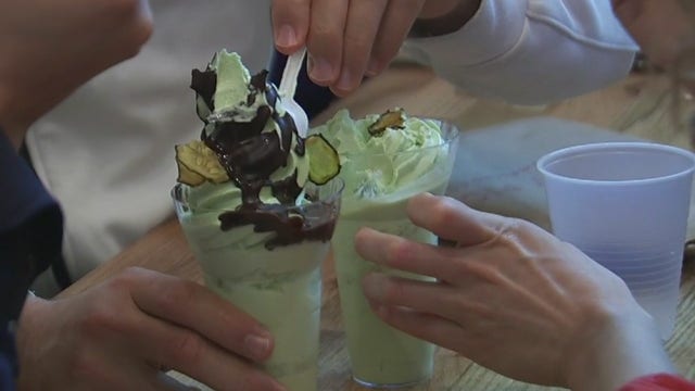 Odd savory ice cream flavors on the menu