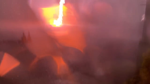 Watch: Lightning strikes ground outside St. Pete-Clearwater airport