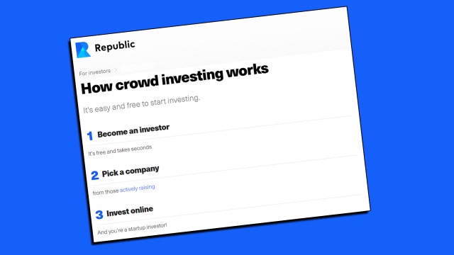 Become an angel investor in startups with just a few bucks