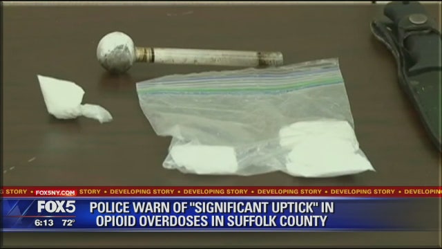 Suffolk County reports increase in opioid overdoses