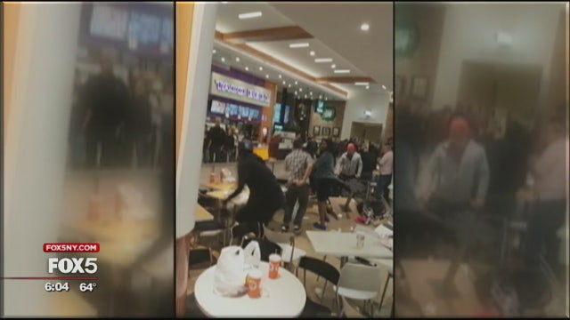 VIDEO: Brawl at Roosevelt Field Mall food court