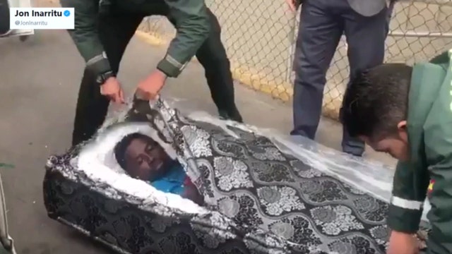 Spanish border authorities find migrants hiding in mattresses