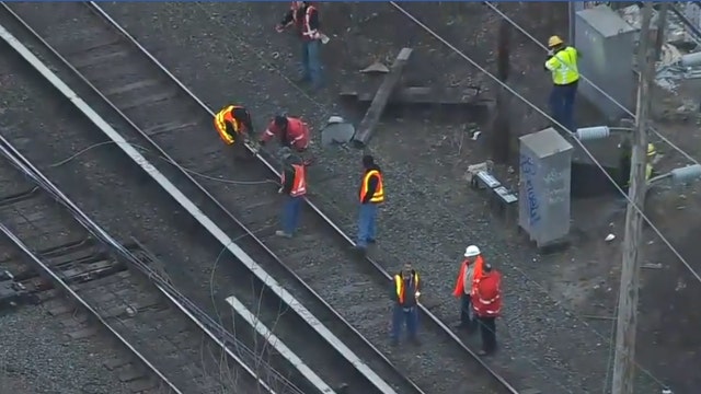 Downed power lines cause major LIRR problems
