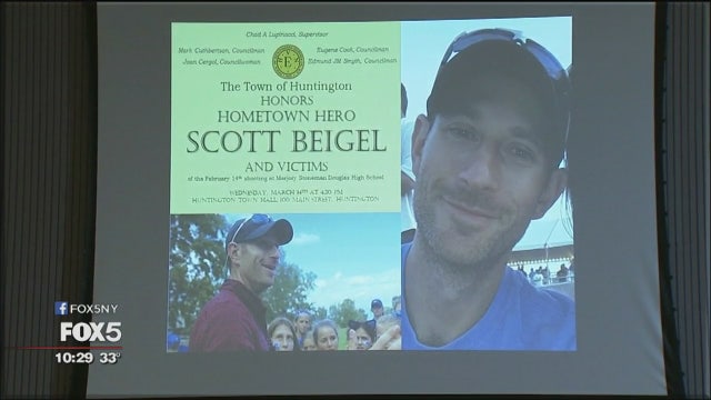 Murdered Parkland teacher honored on Long Island